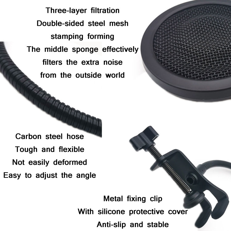 Microfono TEYUN PS-3 con riduzione rumore e antiscoppio