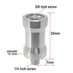 Adattatore a vite da 10 pezzi, 3/8 Female to 1/4 Male Screw, 1/4 Female to 3/8 Male Screw, 1/4 Female to 1/4 Male Screw, 1/4 Male to 1/4 Male Screw, 1/4 Male to 3/8 Male Screw