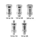 Adattatore a vite da 10 pezzi, 3/8 Female to 1/4 Male Screw, 1/4 Female to 3/8 Male Screw, 1/4 Female to 1/4 Male Screw, 1/4 Male to 1/4 Male Screw, 1/4 Male to 3/8 Male Screw