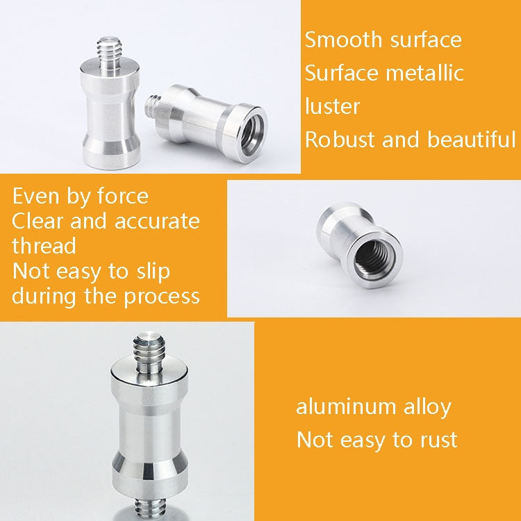 Adattatore a vite da 10 pezzi, 3/8 Female to 1/4 Male Screw, 1/4 Female to 3/8 Male Screw, 1/4 Female to 1/4 Male Screw, 1/4 Male to 1/4 Male Screw, 1/4 Male to 3/8 Male Screw