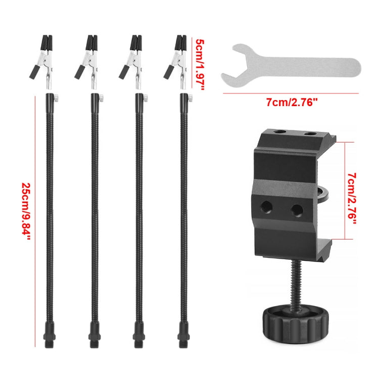 Stazione di saldatura per riparazione digitale PCB a quattro artigli, SN4B-BK9 Black, SN4B-SY2 Silver, SN4B Black Tube Silver Clip