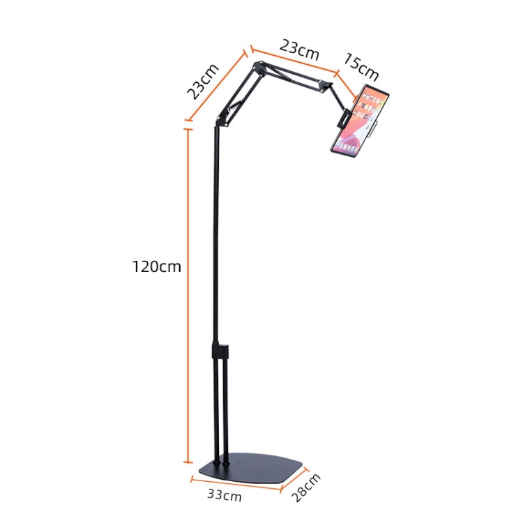 Supporto a sbalzo da pavimento per tablet e smartphone