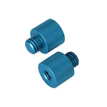 Adattatore a vite da 10 pezzi, 3/8 Female to 1/4 Male  Screw(Black), 3/8 Female to 1/4 Male  Screw(Blue), 3/8 Female to 1/4 Male  Screw(Red), 1/4 Female to 3/8 Male Screw (Black), 1/4 Female to 3/8 Male Screw (Blue), 1/4 Female to 3/8 Male Screw (Red)