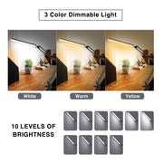 Lampada da scrivania LED telescopica pieghevole USB