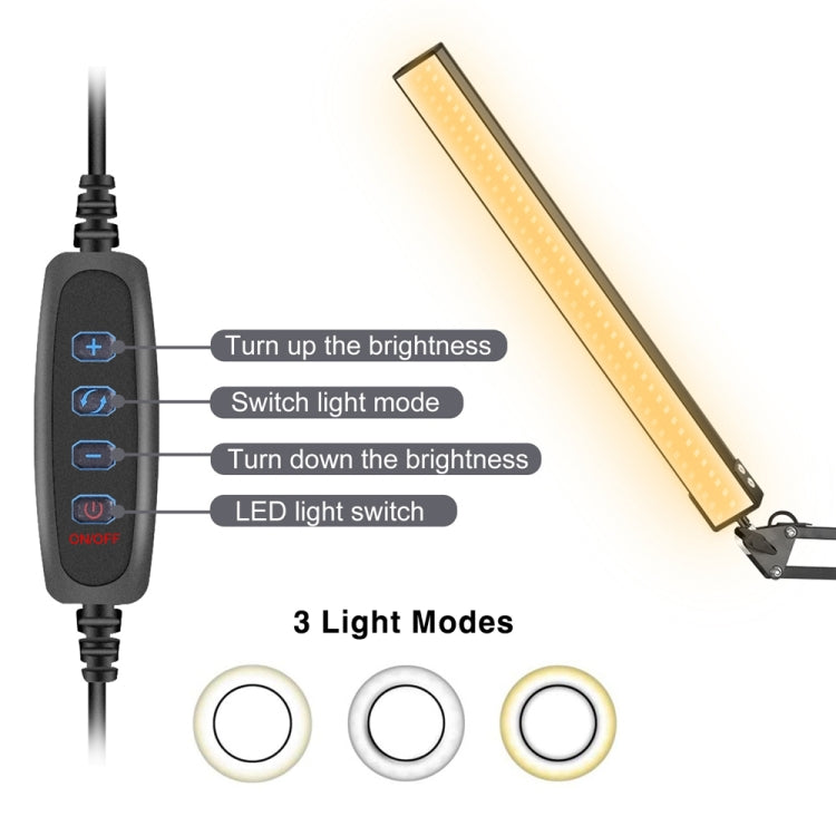 Lampada da scrivania telescopica pieghevole USB per protezione degli occhi a LED