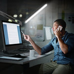 Lampada da scrivania LED telescopica pieghevole USB