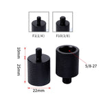 2 viti per adattatore per microfono, F1 5/8-27 Female to 1/4 Male Screw, F10 5/8-27  Female to 3/8 Male Screw
