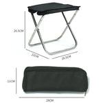 Sgabello da pesca pieghevole per borsa portatile da esterno, Fishing Stool(Black), Fishing Stool(Blue)