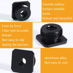 Vite a dado singolo per slitta calda in alluminio da 2 pezzi, 5/8 Male to 1/4 Female Adapter, 5/8 Male to M6 Female Adapter