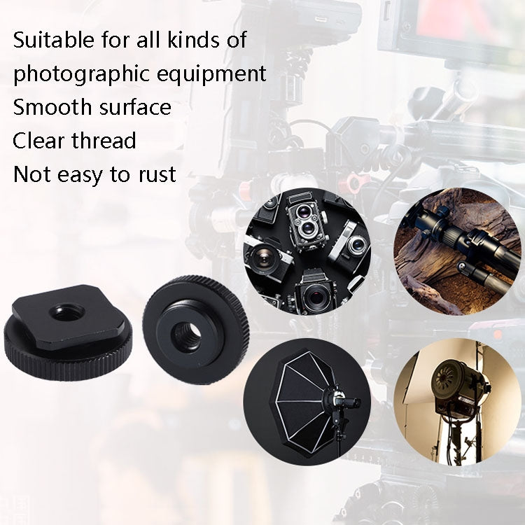 Vite a dado singolo per slitta calda in alluminio da 2 pezzi, 5/8 Male to 1/4 Female Adapter, 5/8 Male to M6 Female Adapter