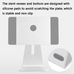 Supporto tablet magnetico girevole in alluminio