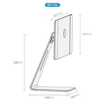 Supporto tablet magnetico girevole in alluminio