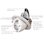 Luce LED per la crescita delle piante a spettro completo, 10w Cutout 80mm, 15w Cutout 95mm, 20w Cutout 120mm, 30w Cutout 150mm, 35w Cutout 150mm, 40w Cutout 150mm