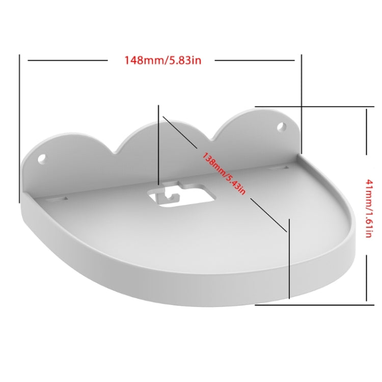 2 supporti a parete per Amazon Echo Dot 4, White, Black