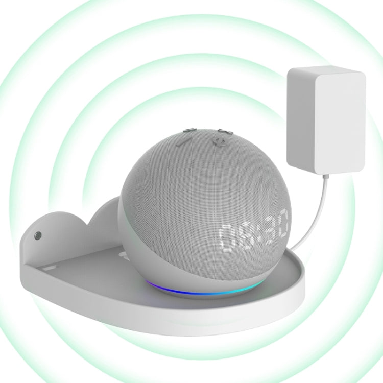 2 supporti a parete per Amazon Echo Dot 4, White, Black