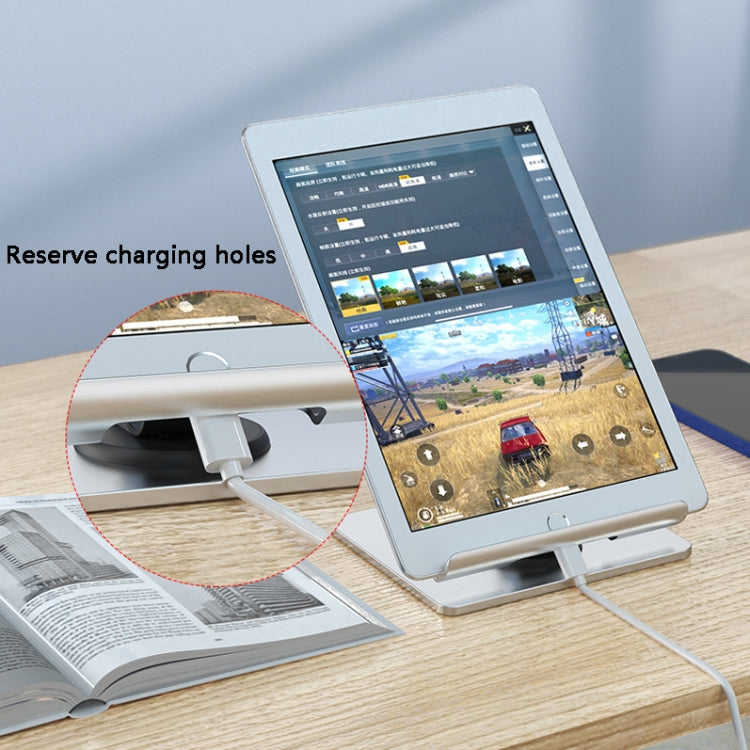 Staffa pieghevole in alluminio per tablet