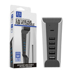 Hub USB 5 in 1 per console PS5 con porte USB 2.0 e Type-C