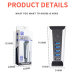 Hub USB 5 in 1 per console PS5 con porte USB 2.0 e Type-C