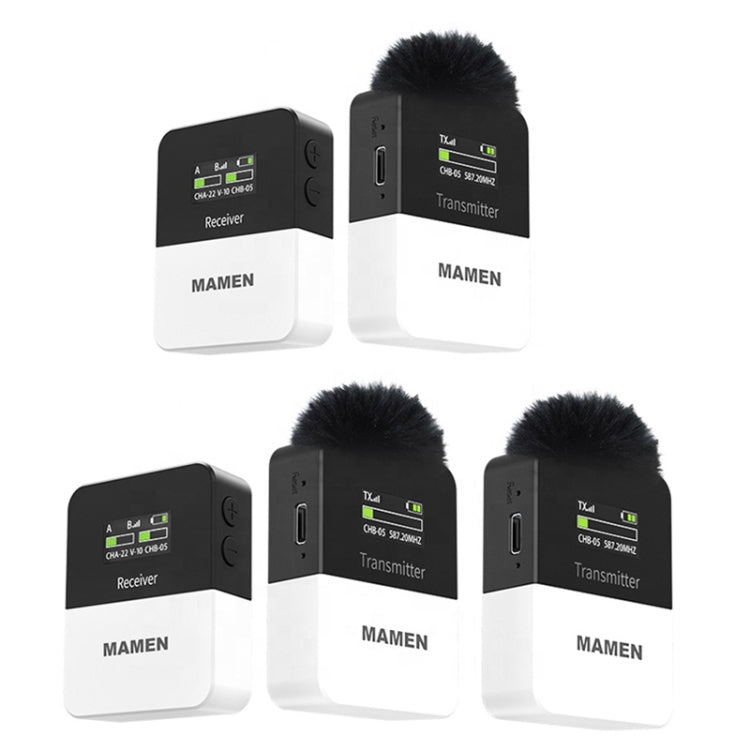 Microfono wireless MAMEN KT-W1 per telecamere e smartphone