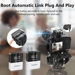 Microfono wireless MAMEN KT-W1 per telecamere e smartphone