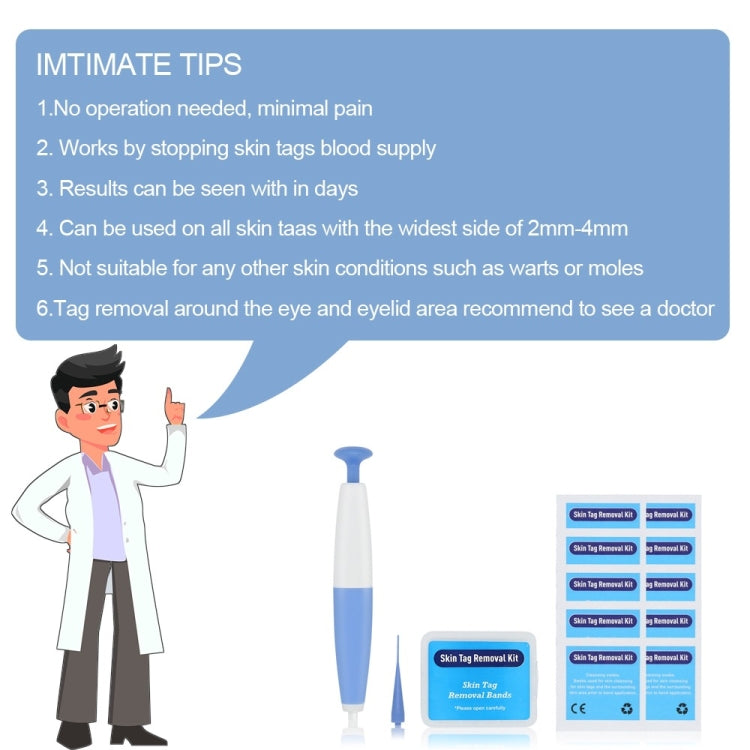 Strumento di rimozione dell'etichetta della pelle per etichette della pelle da 2 mm a 4 mm, Skin Tag Removal Tool, With  Acne Patch