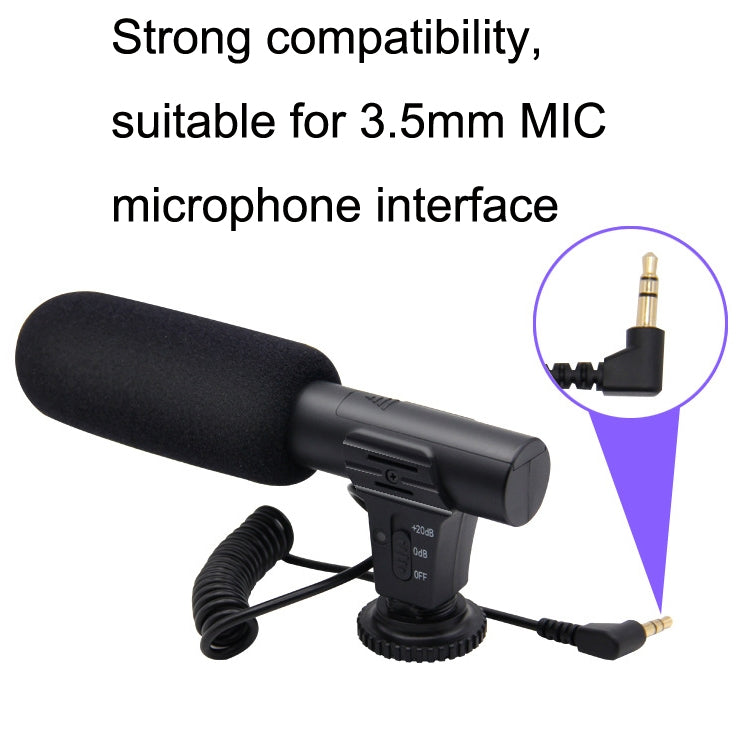 Microfono unidirezionale MAMEN MIC-05 per fotocamere