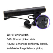 Microfono per fotocamera MAMEN MIC-05 compatibile video