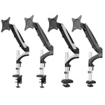 Gibbon monta il supporto per monitor del computer rotante con sollevamento da tavolo, specifiche, Table Clip White GM112C, Table Clip Black GM112C, Lock Hole White GM112G, Lock Hole Black GM112G