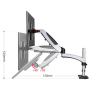 Gibbon monta il supporto per monitor del computer rotante con sollevamento da tavolo, specifiche, Table Clip White GM112C, Table Clip Black GM112C, Lock Hole White GM112G, Lock Hole Black GM112G