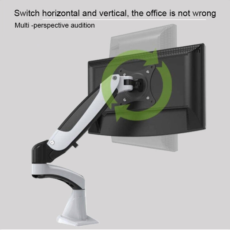Gibbon Monta il supporto per monitor di sollevamento rotante telescopico multifunzionale, GM112FC Clip Table White, GM112FC Clip Table Black, GM112FG Perforation White, GM112FG Perforation Black