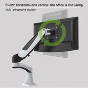 Gibbon Monta il supporto per monitor di sollevamento rotante telescopico multifunzionale, GM112FC Clip Table White, GM112FC Clip Table Black, GM112FG Perforation White, GM112FG Perforation Black