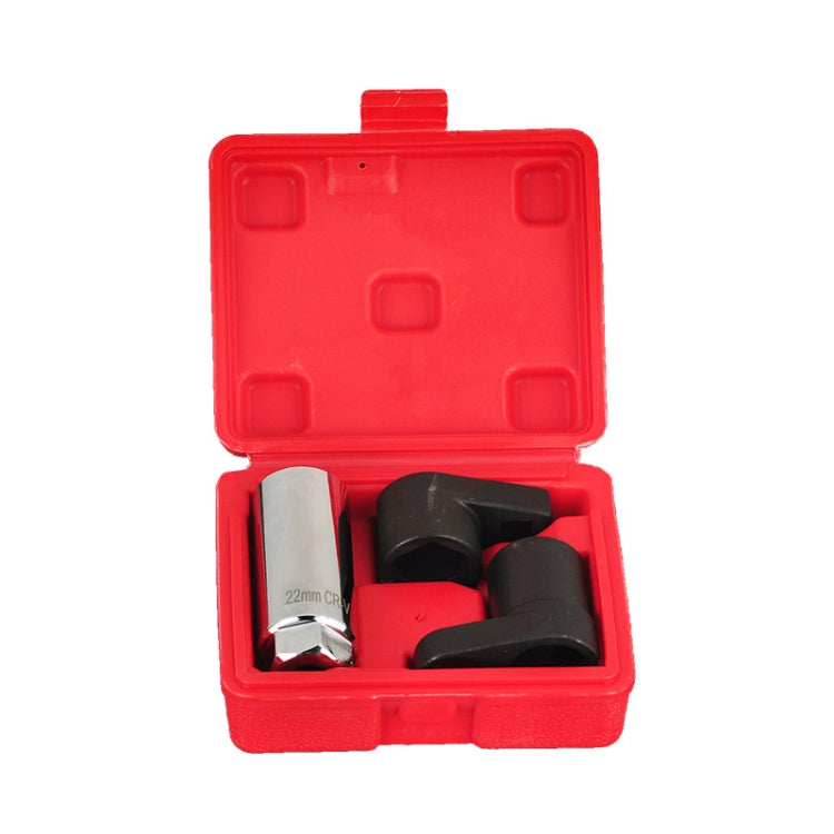 Manicotto smontabile per sensore contenente ossigeno a bocca piccola cromato in acciaio al manganese, 3 In 1