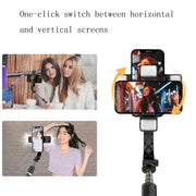 Selfie stick Bluetooth CYKE Q08D con doppia luce