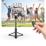 Selfie stick Bluetooth CYKE Q08D con doppia luce LED