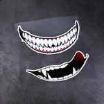Adesivo per casco moto J06 da 5 pezzi, Small Teeth, Large Teeth, Small Tongue, Large Tongue