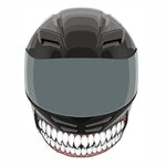 Adesivo per casco moto J06 da 5 pezzi, Small Teeth, Large Teeth, Small Tongue, Large Tongue
