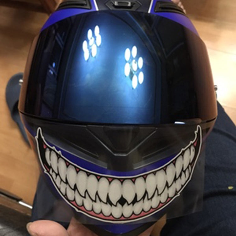 Adesivo per casco moto J06 da 5 pezzi, Small Teeth, Large Teeth, Small Tongue, Large Tongue
