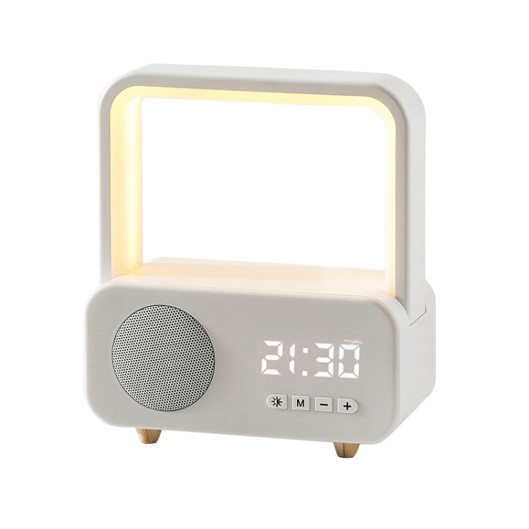 WH-J08 Mini altoparlante Bluetooth portatile domestico con luce notturna, Basic Style, Clock Style