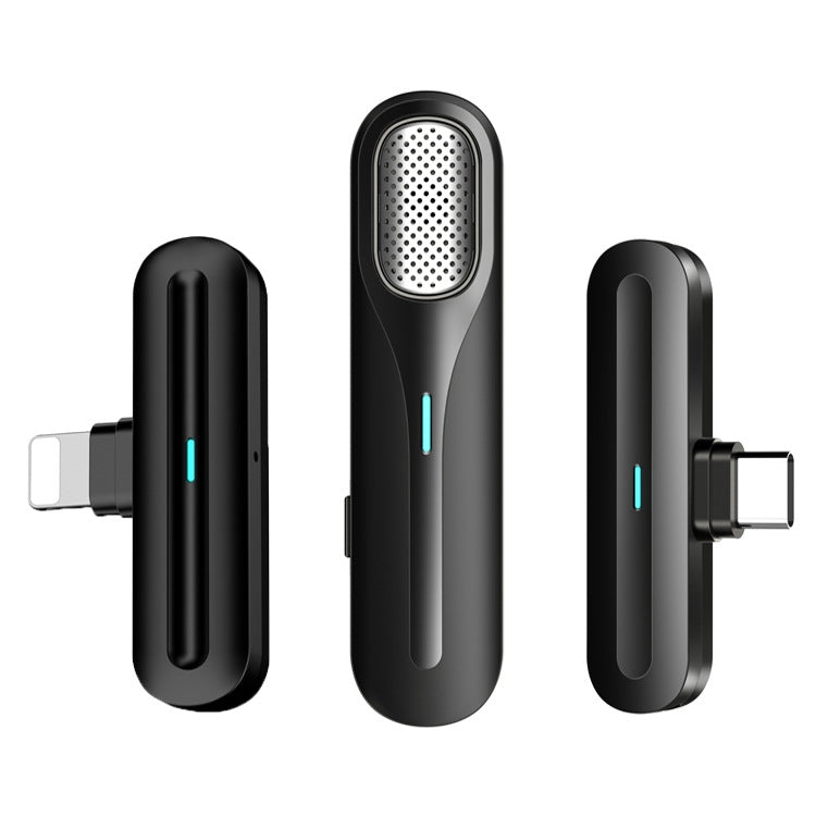 FerTo DX01 Microfono con collare wireless 2.4G Attrezzatura per trasmissione in diretta, stile:, TYPE-C, 8 Pin, TYPE-C + Charging Bin, 8 Pin + Charging Bin