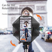 Treppiede telescopico pieghevole per smartphone con luce