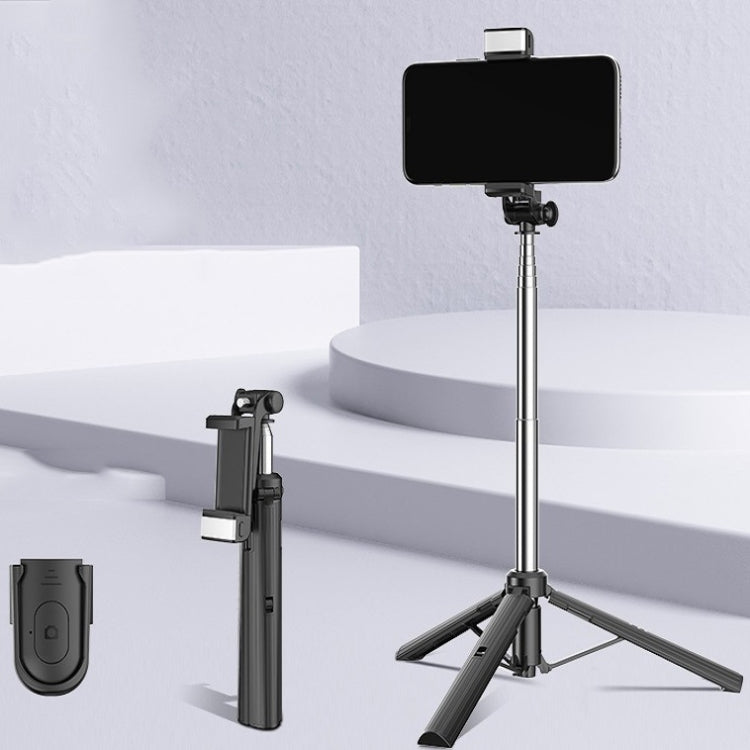 Treppiede telescopico pieghevole per smartphone con luce