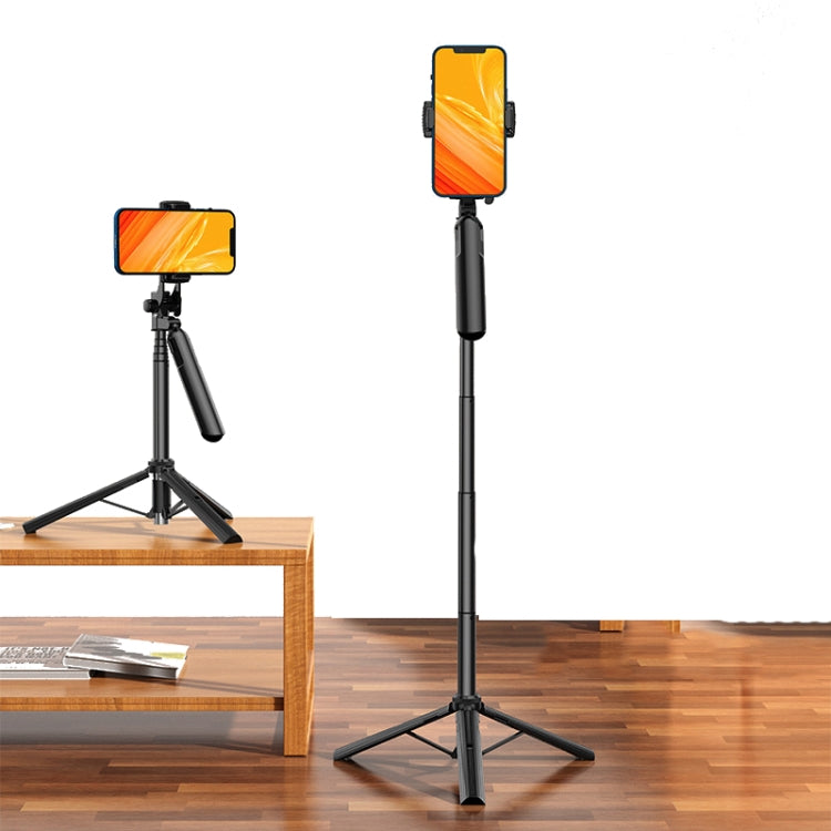 Treppiede telescopico pieghevole per smartphone con luce