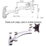 Gibbon monta il supporto per monitor telescopico a parete a doppia sezione FE112W