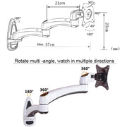 Gibbon monta il supporto per monitor telescopico a parete a doppia sezione FE112W