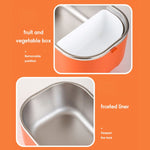 Contenitore pranzo riscaldante 48W acciaio inox 1L