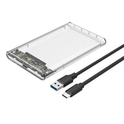TU31 Guscio protettivo trasparente per disco rigido con interfaccia USB3.1 TYPE-C da 2,5 pollici