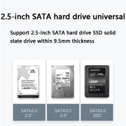 TU31 Guscio protettivo trasparente per disco rigido con interfaccia USB3.1 TYPE-C da 2,5 pollici