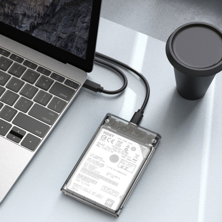 TU31 Guscio protettivo trasparente per disco rigido con interfaccia USB3.1 TYPE-C da 2,5 pollici