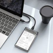 TU31 Guscio protettivo trasparente per disco rigido con interfaccia USB3.1 TYPE-C da 2,5 pollici