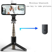 Selfie Stick Bluetooth CYKE L10S con luce LED e treppiede